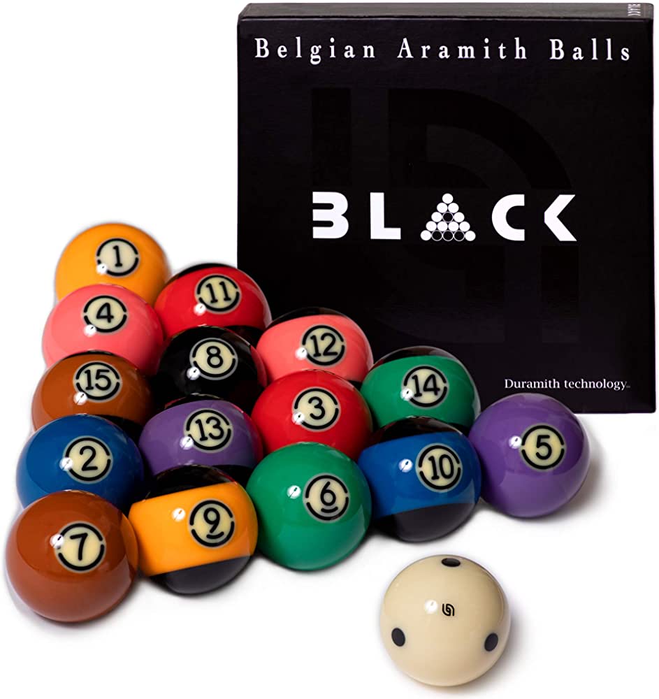 Aramith Black Tournament Pool Balls 