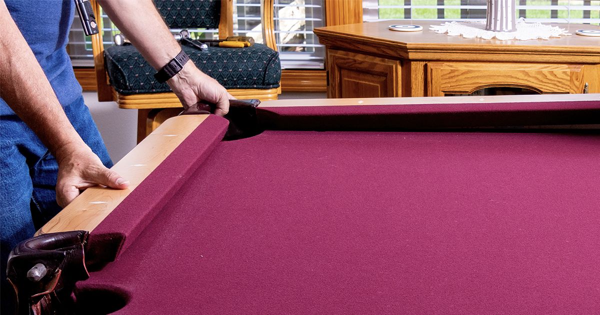 Reassembling the pool table after the move