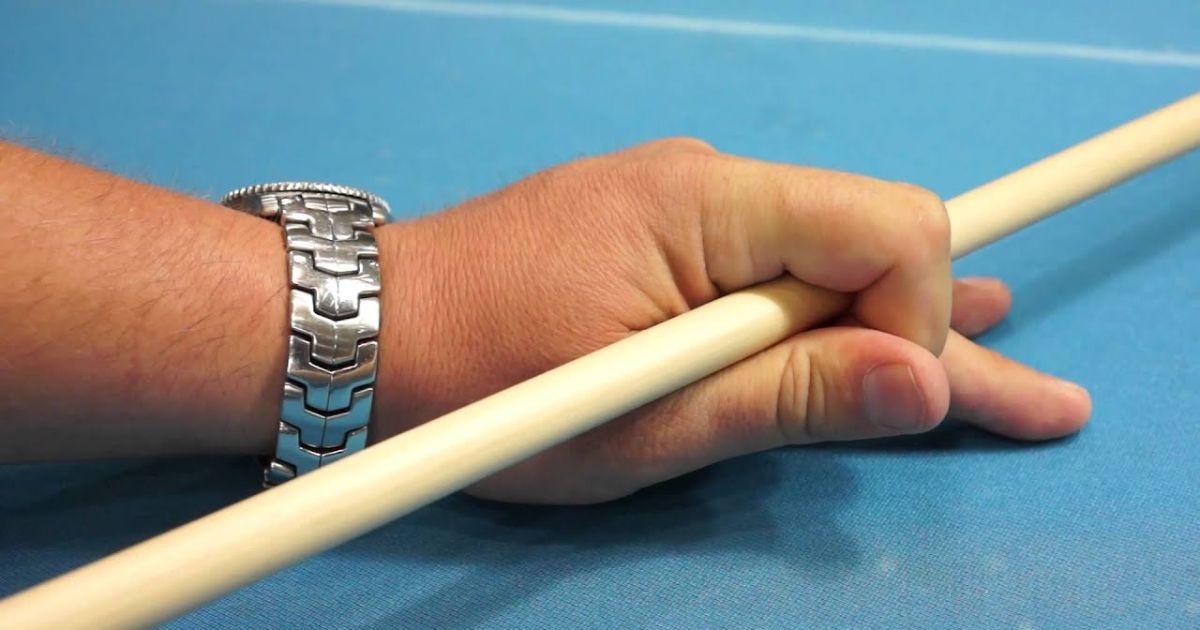 From a ring by touching your pointer finger to your thumb in closed pool bridge