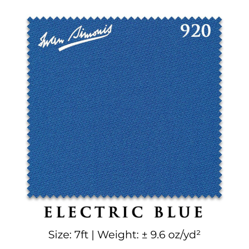 66 Electric Blue Bar Cloth 7 foot